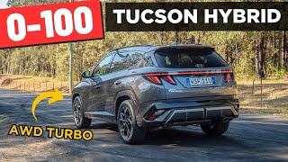 2025 Hyundai Tucson Hybrid N Line AWD 0-100 (Performance Test)