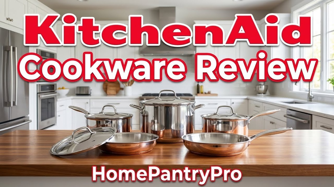 KitchenAid Hard Anodized Ceramic 9‑Piece Nonstick Cookware Set Review | HomePantryPro!