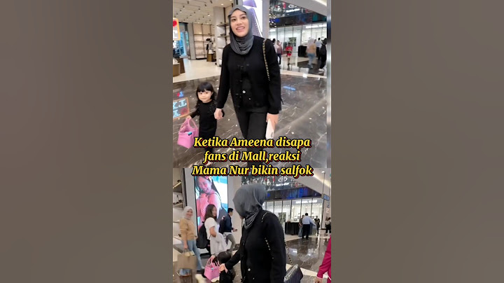 Ketika Ameena disapa fans di Mall,Reaksi mama nur bikin ngakakk 🤣 #ameena #attahalilintar #aurel