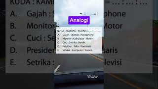Soal Analogi Kata #psikotest #psikotes #psikoteskerja #analogi #katakatabijak #shorts #soal