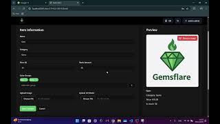 Gems Flare (Full-Stack)