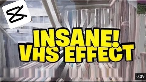 Insane *FREE* tutorial VHS CapCut effect