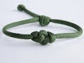 How to Make an Eternity Knot Paracord Bracelet with the Single strand "Mad Max Style" Closure