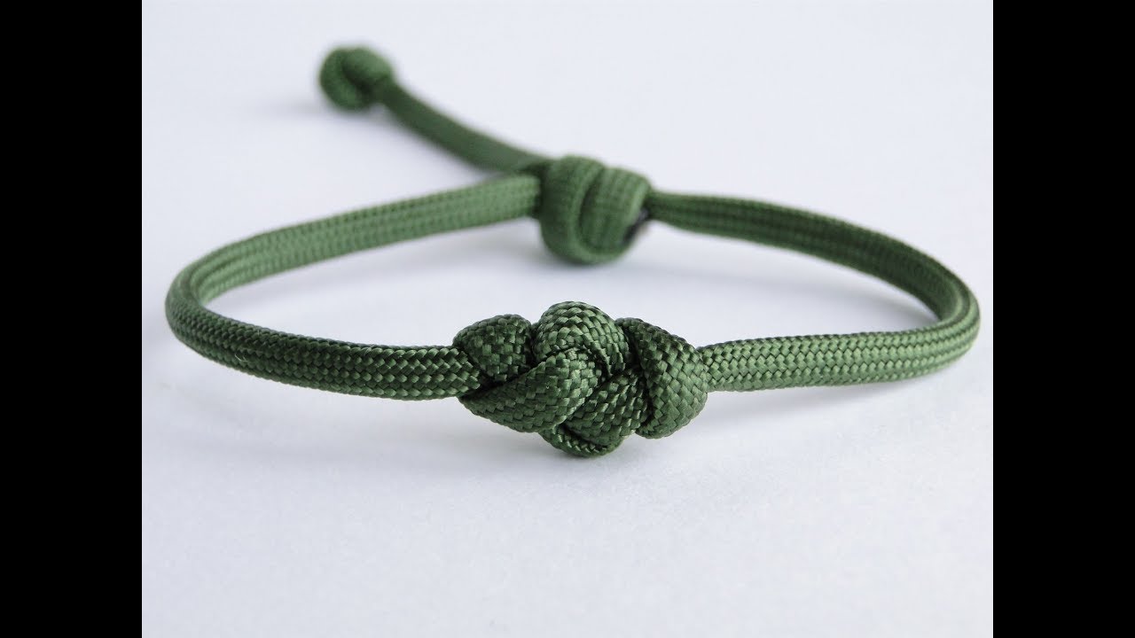 Eternity knot  550 7 strand adjustable paracord bracelet 