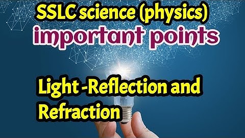 10th Science passing package/ light -reflection-redraction