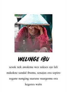 story wa welinge ibu