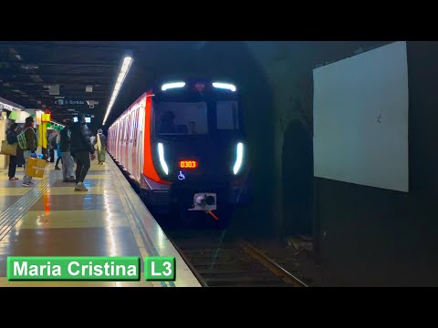 Maria Cristina L3 : Metro de Barcelona ( TMB 7000 )