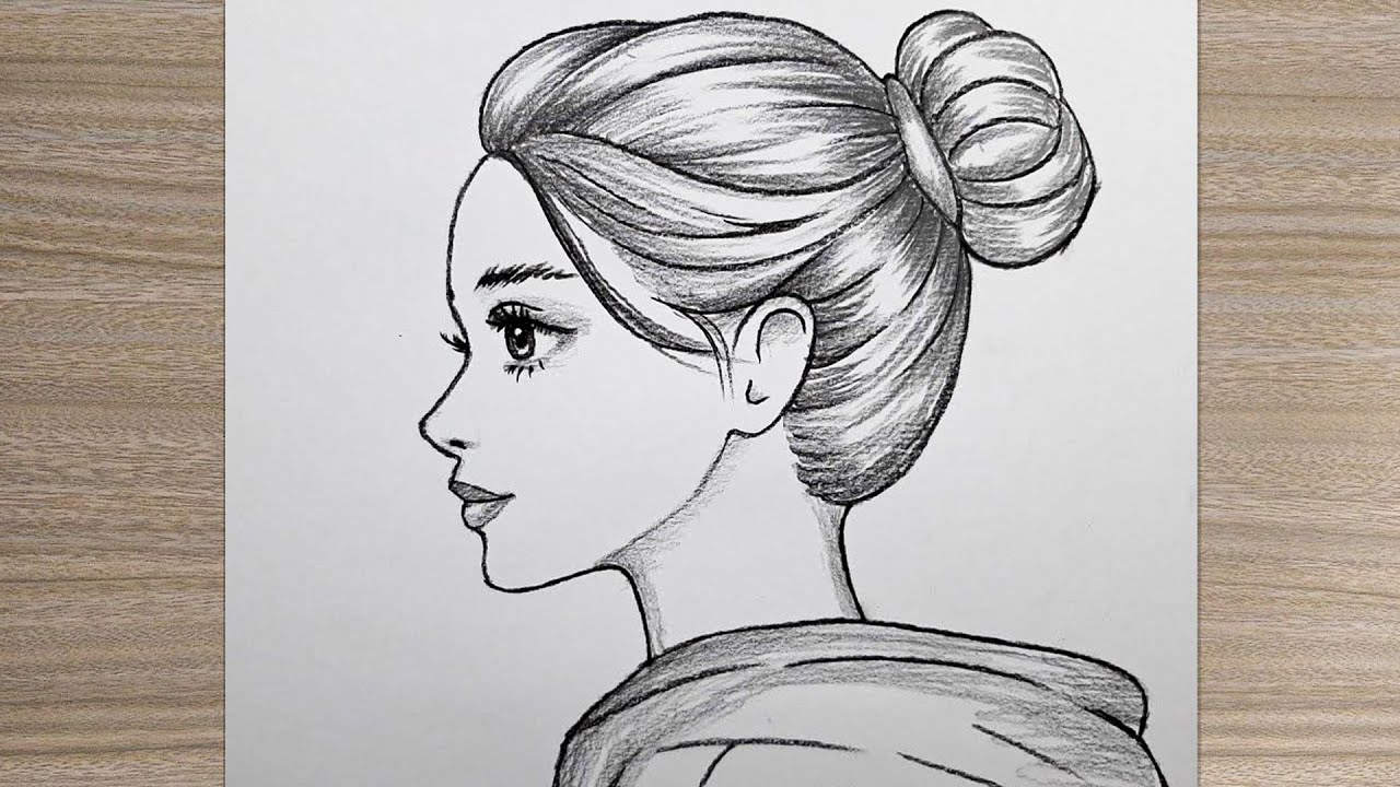 How to Draw a Stunning Girl’s Face – Easy Step-by-Step Pencil Sketch ...