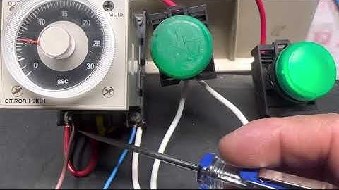 how to install Omron timer H3CR on delay or on/off operation