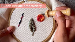 Punch needle embroidery tutorial | embroidery for beginners || Let’s Explore