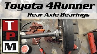 In this video i will show you how to replace the rear axle bearing on
a 1998 toyota 4runner with abs. use fixture that was made out of an
used housi...