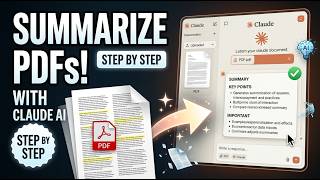 How to Use Claude AI to Summarize PDFs | Step by Step for Beginners (2026) | Learn AI Tools