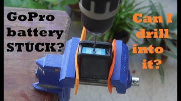 How to remove a jammed / stuck / trapped / swollen battery from a GoPro action camera tutorial.