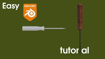 🪛 Texturing a Screwdriver – Game-Ready Mesh Tutorial (Blender 4.4)