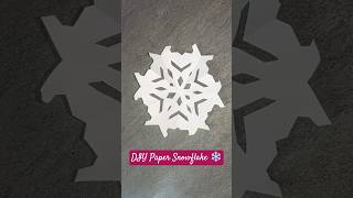 🌨️ Simple &amp; Easy Snowflake Craft ❄️ DIY paper craft ideas for beginners #shorts​ #viral​ #trending​