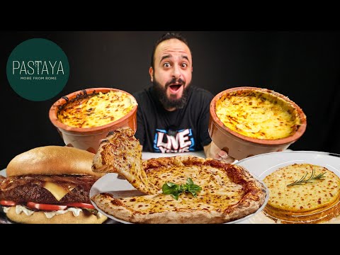 البيتزا الايطالية وطاجن اللازانيا المنيو من باستايا 
