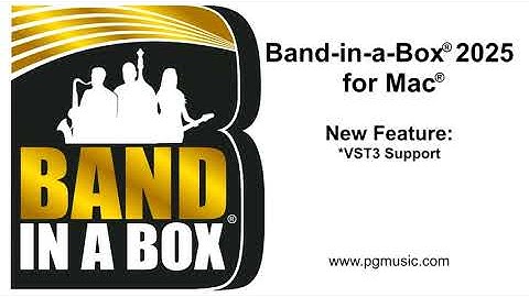 Band-in-a-Box® 2025 for Mac®: VST3 support!