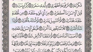 سورة عبس/ 80 الشيخ محمود خليل الحصري (مرتل)