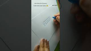 How to write SAMEERA in bubble letters #shorts #tutorial #fyp