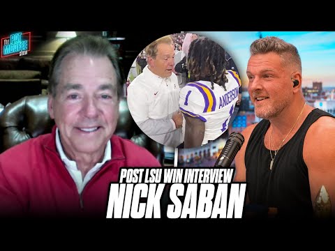 Coach Nick Saban Talks His Conversation With Aaron Anderson After Beating LSU... | Pat McAfee Show