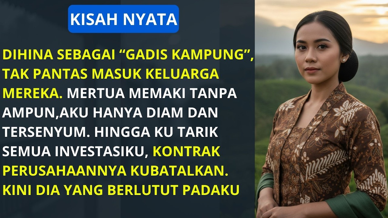 SEBUT MENANTU GADIS KAMPUNG, MERTUA PINGSAN SAAT TAHU SELURUH SAHAM PERUSAHAANNYA MILIK SANG MENANTU