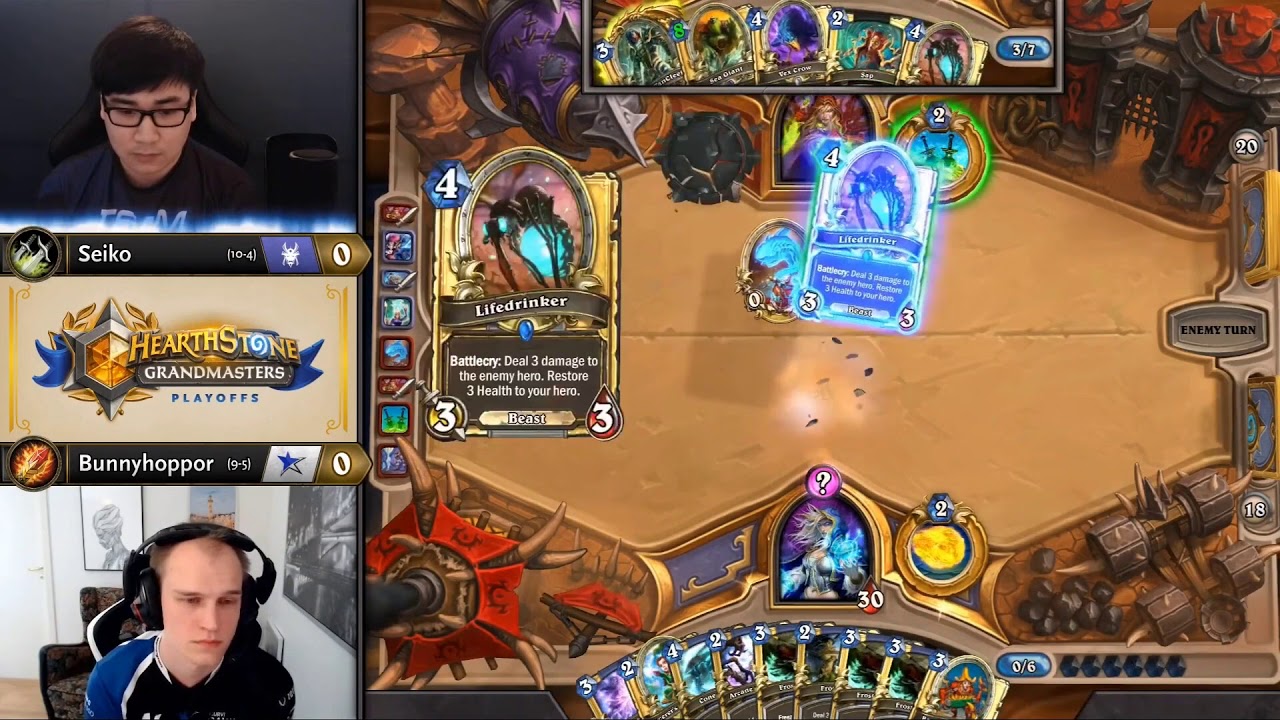 Hearthstone Grandmasters 2019: BunnyHoppor vs Seiko | Playoffs Day 1 | Europe