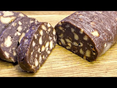 Video: Schokoladenwurst Mit Nüssen