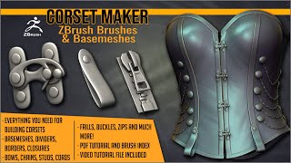 Build corsets with ZBrush with Corset Maker by Artistic Squad