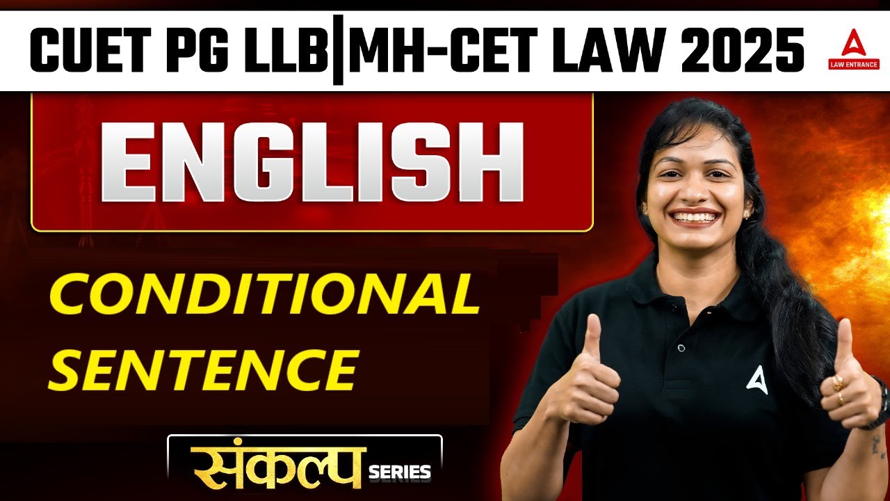 Conditional sentence for CUET PG LLB/MHCET Law | English Language For ...