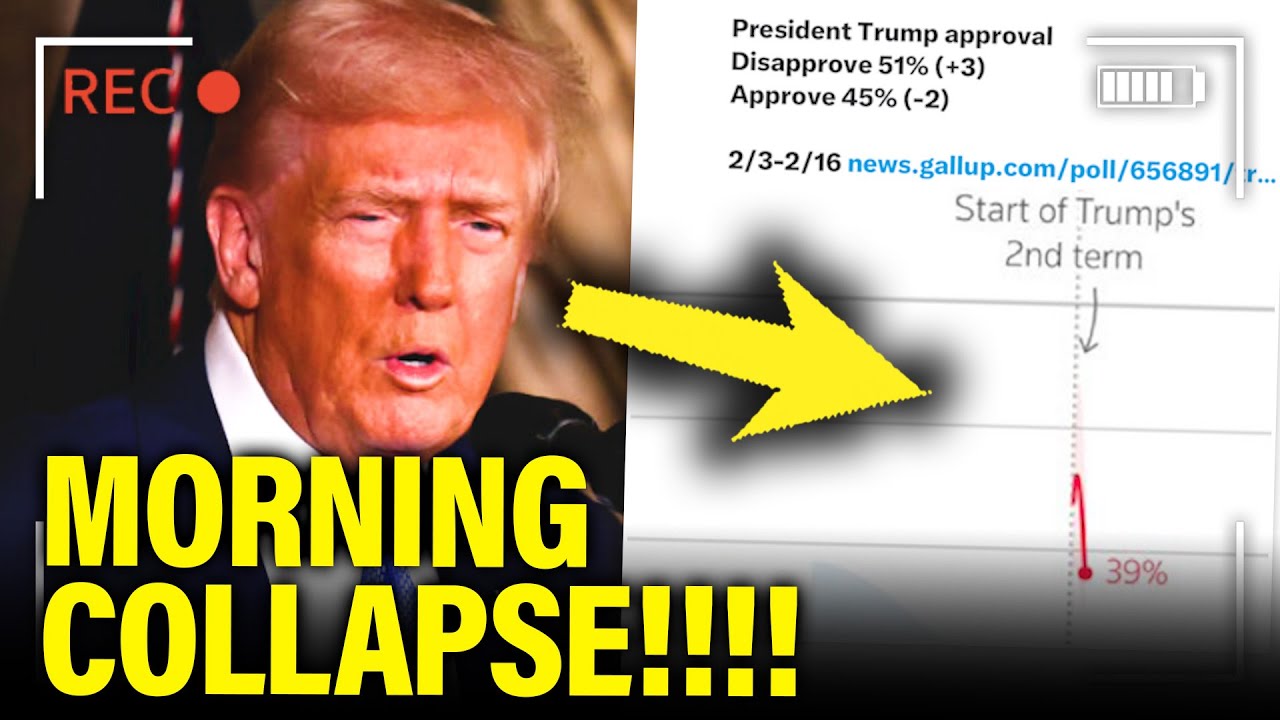 Trump has DISASTER MORNING as Approval PLUMMETS