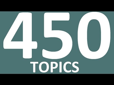 450 ENGLISH TOPICS For English Conversation. Learn English Speaking Practice