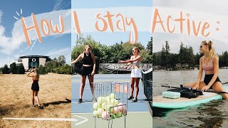 A week of *workouts* | how I stay active & have fun