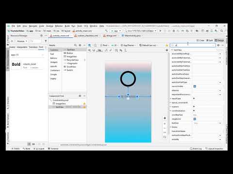 Lession 2: Simpe Layout Design in Android Studio Constraint Layout