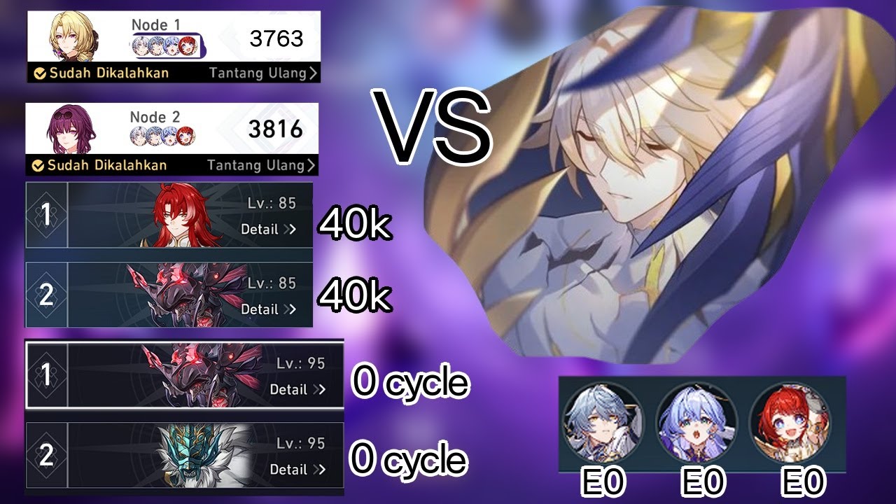 Memory Of Chaos, Pure Fiction & Apocalyptic Shadow VS PHAINON E6S1 | Honkai: Star Rail 3.4