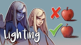 Basic Lighting & Colour Theory - Tips on How to Shade