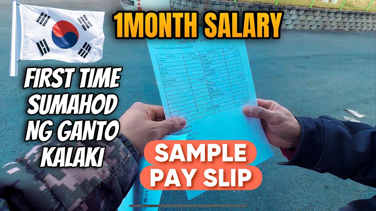 First time nya sumahod ng ganito kalaki sa south korea 