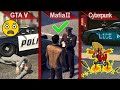 COPS LOGIC COMPARISON | GTA V vs. Mafia II vs. Cyberpunk 2077 | PC | ULTRA