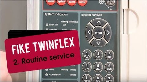 Fike Twinflex Pro Panel Part 2: Deactivate the routine service