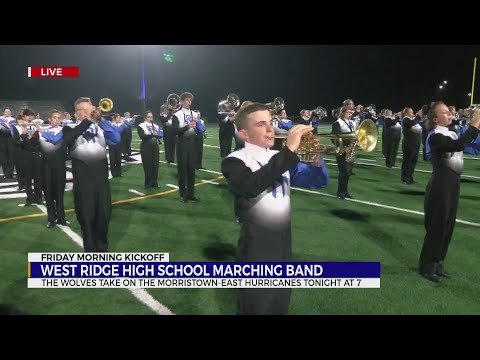 The West Ridge High School marching band, color guard and cheerleaders kicked off Friday morning with News Channel 11 to show performances ahead of the big game. FRIDAY MORNING KICKOFF:  West Ridge High School