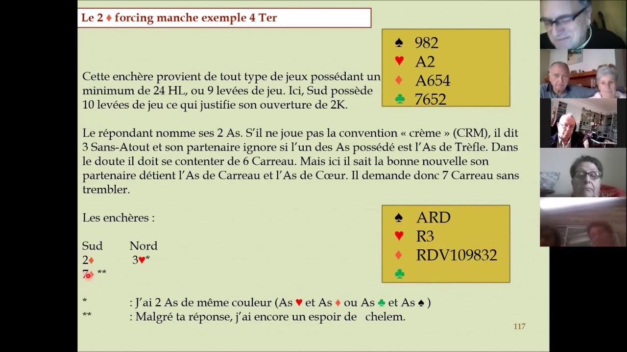 Enchère6 Le 2K Forcing de manche, la redemande de l