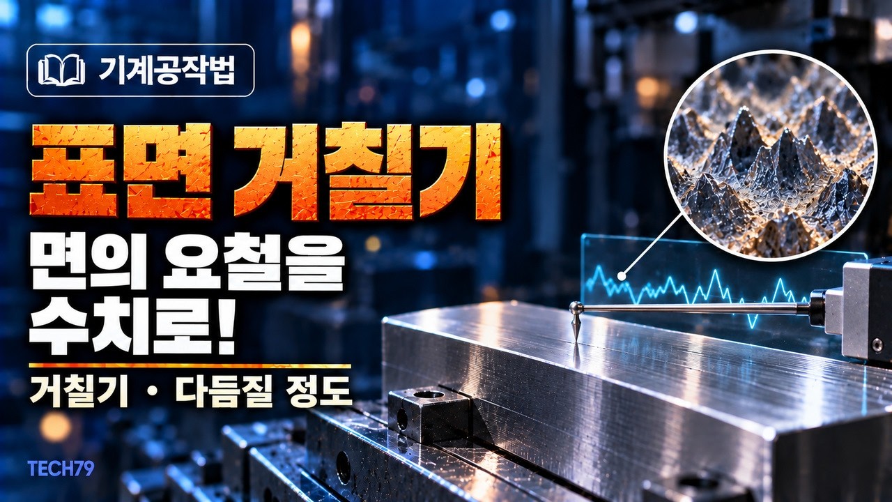 표면 거칠기와 다듬질 정도 — Ra·Ry·Rz·컷오프·지시 기호·줄무늬 방향·삼각 기호