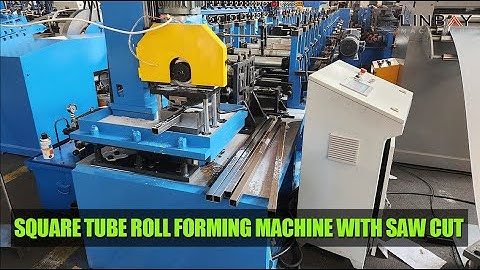 【Square Tube】Linbay-square tube roll forming machine with saw cut