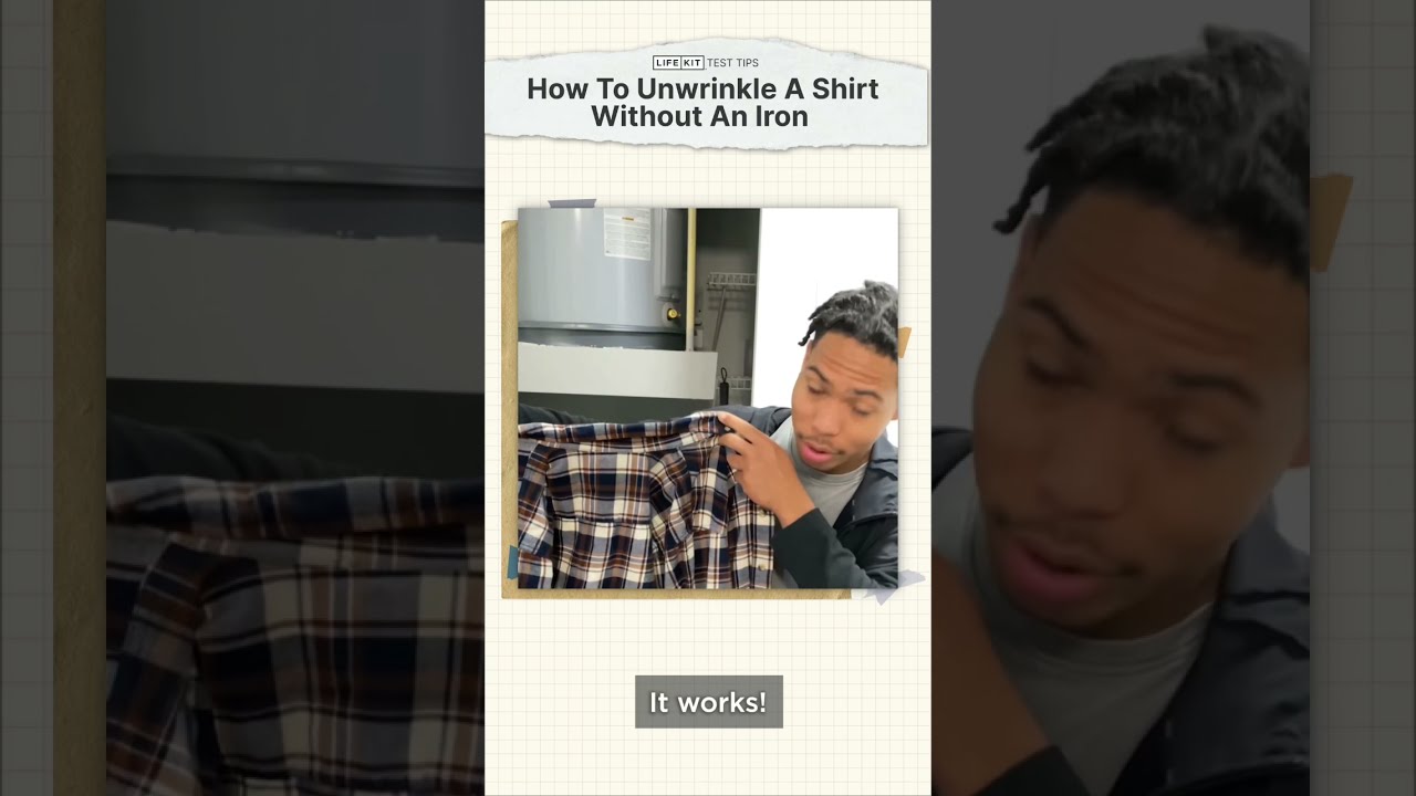 How To Unwrinkle Your Shirt Without An Iron YouTube