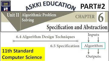 💥 11th Computer Science Chapter 6 - Specification & Abstraction | English Medium | Part#2