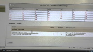WWU TK20 How to post in a Forum Discussion