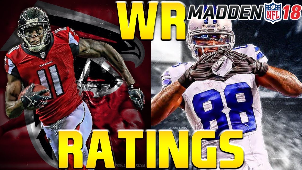 Madden NFL 18 BEST WIDE RECEIVER PLAYER RATINGS ! Julio, Dez, OBJ (Xbox