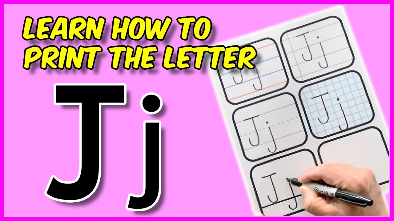Learn to Write The Alphabet Upper and Lowercase J | Handwriting Tutorial for Students