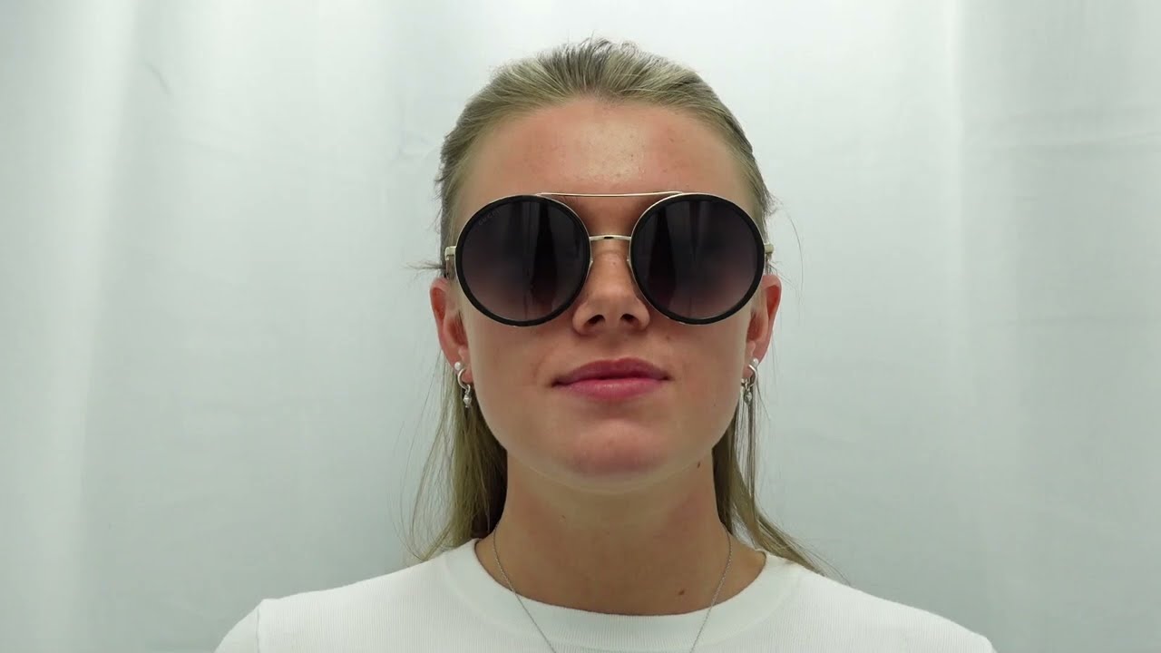 Gucci Sunglasses GG0061S 001 Female Fit Guide - YouTube