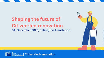 Shaping the future of Citizen-led renovation - webinar (4 December 2025)