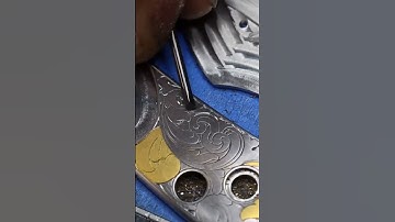 This helps create more depth and makes background removal easier.   #handengraving #scroll #knife